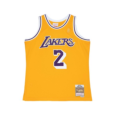 DENNIS RODMAN Nike Los Angeles Lakers Gold Authentic Jersey 48 Bulls  Mavericks