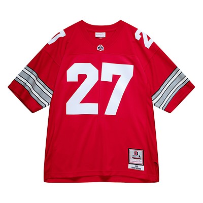 Men's Mitchell & Ness Eddie George White Ohio State Buckeyes