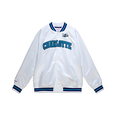 Mitchell & Ness Men's Charlotte Hornets Satin Jacket (Teal) XXL