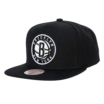 Mitchell & Ness NBA Brooklyn Nets Team Script 2.0 Black Snapback Hat 