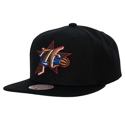 Philadelphia 76ers NBA on The Block Mitchell & Ness Snapback Hat