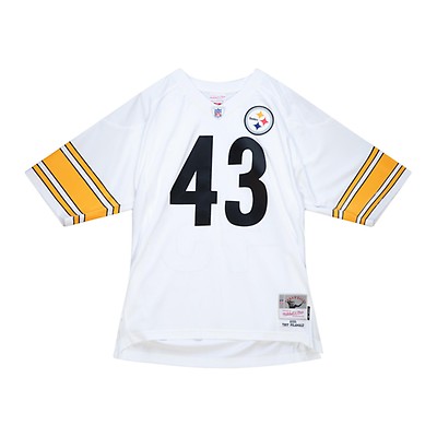 Men's Mitchell & Ness Troy Polamalu Black/Gold Pittsburgh Steelers Big &  Tall Split Legacy Retired Player Replica Jersey