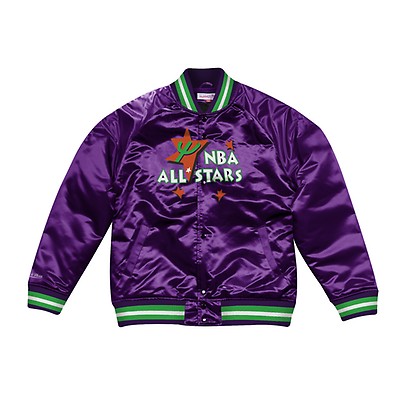 MITCHELL & NESS Charlotte Hornets Lightweight Satin Jacket  STJKMG18013-CHOHRBL1 - Karmaloop