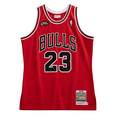 Michael Jordan Chicago Bulls Mitchell & Ness 1998 NBA Finals Hardwood Classics Authentic Player Jersey - Red