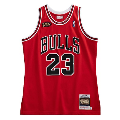 Authentic Jersey Chicago Bulls Alternate 1997-98 Michael Jordan