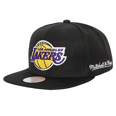 Shop Mitchell & Ness Los Angeles Lakers Snapback Cap (black