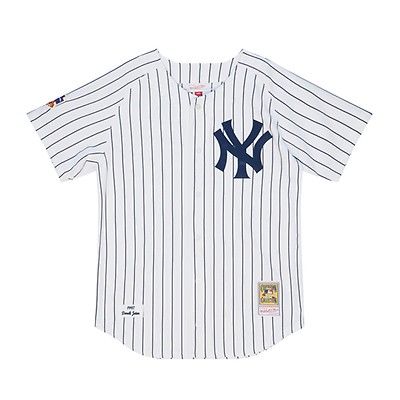 Men's Mitchell & Ness Derek Jeter White New York Yankees Cooperstown Collection Authentic Jersey