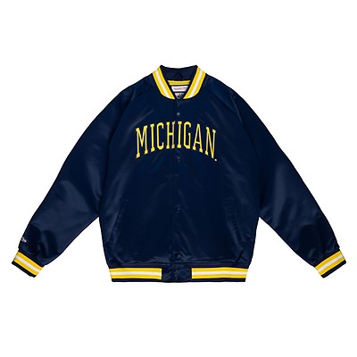 New Vintage 1990s Majestic NCAA College UNIVERSITY MICHIGAN WOLVERINES Blue  Gold Football Jersey