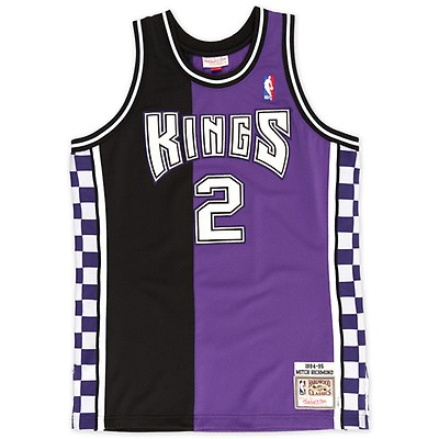 Chris Webber Sacramento Kings Mitchell & Ness Hardwood Classics 2000/01  Split Swingman Jersey - Purple/Black