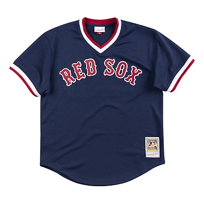 Men's New Era Boston Red Sox Throwback Dark Grey Heather Pinstriped Jersey  Shirt