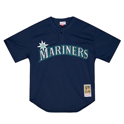 Men's Seattle Mariners Ichiro Suzuki 2002 Mitchell & Ness Navy Cooperstown Collection Mesh Batting Practice Jersey