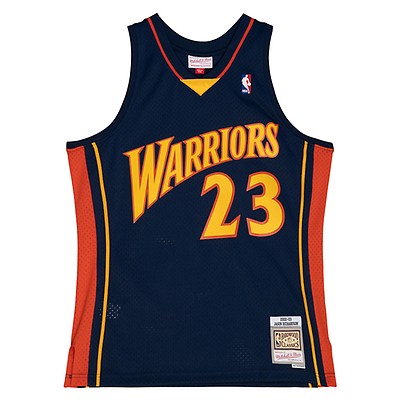 Men's Mitchell & Ness Baron Davis Navy Golden State Warriors 2006-07 Hardwood Classics Swingman Player Jersey