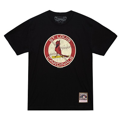 St. Louis Cardinals Homage Busch Stadium Tri-Blend T-Shirt - Navy