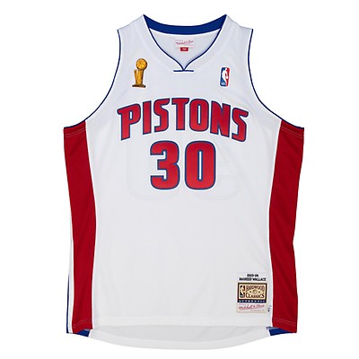 Mitchell & Ness Men's Red and Teal Detroit Pistons Hardwood