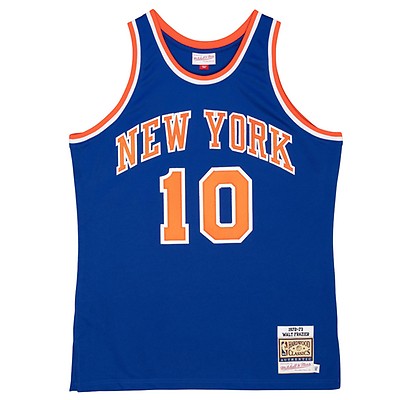 Men's Mitchell & Ness Patrick Ewing White New York Knicks Hardwood Classics  Authentic 1985 Jersey