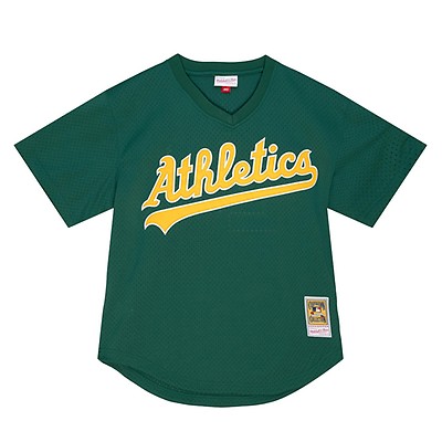 Men's Mitchell & Ness Jose Canseco Gold Oakland Athletics Cooperstown Collection Mesh Batting Practice Jersey