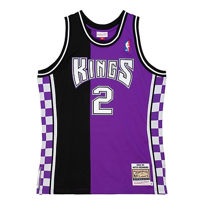 Men's Mitchell & Ness Reggie Theus Light Blue Sacramento Kings 1985-86  Hardwood Classics Swingman Jersey