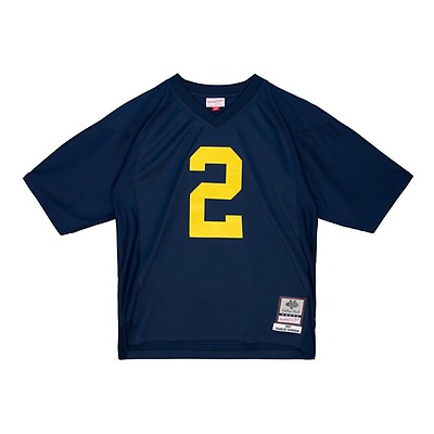 Men's Mitchell & Ness Charles Woodson Navy Michigan Wolverines Authentic Jersey