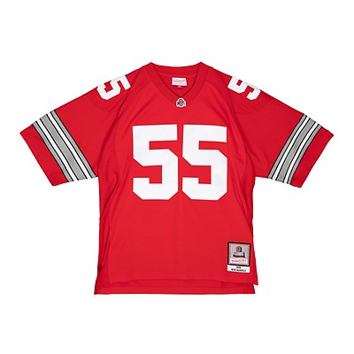 Men's Mitchell & Ness Eddie George White Ohio State Buckeyes Authentic  Jersey