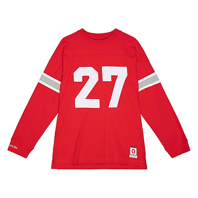 Men's Mitchell & Ness Eddie George White Ohio State Buckeyes