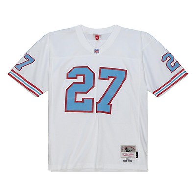 Men's Mitchell & Ness Eddie George White Tennessee Oilers Legacy Replica Jersey