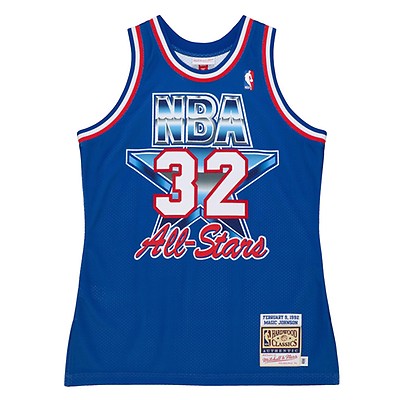 NBA All-Star West Magic Johnson 1991 Authentic Jersey by Mitchell & Ness -  Scarlett - Mens