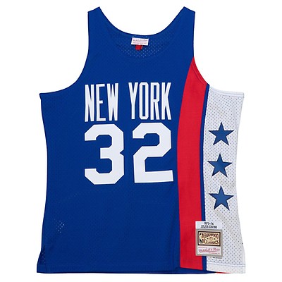 Men's Mitchell & Ness Walt Frazier White New York Knicks Hardwood Classics Swingman Jersey