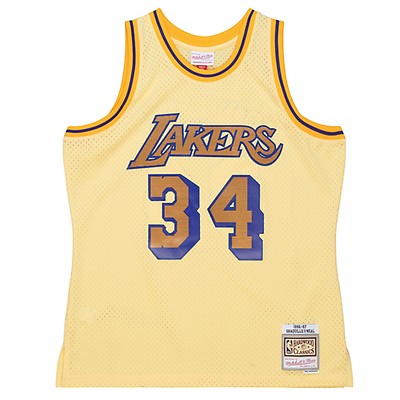 Jersey de malla Mitchell & Ness M&N Doodle Swingman Los Angeles Lakers 