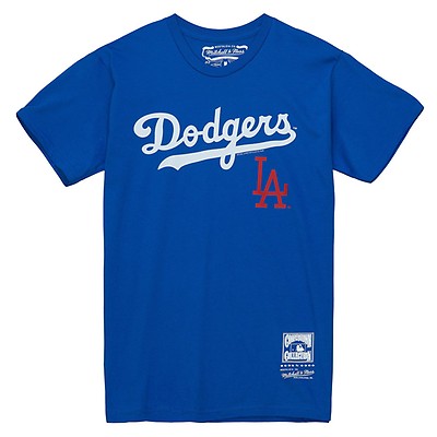 Mitchell & Ness Men's Los Angeles Dodgers Big Time T-Shirt in Gray - Size Small