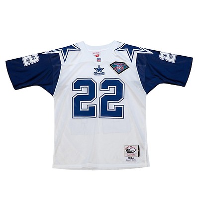 Men's Mitchell & Ness Troy Aikman White/Navy Dallas Cowboys 1994 Authentic Retired Player Jersey