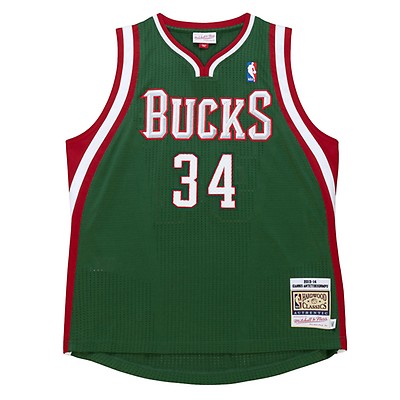 Giannis Antetokounmpo Adidas 2015-16 Milwaukee Bucks Authentic Rev 30 Jersey