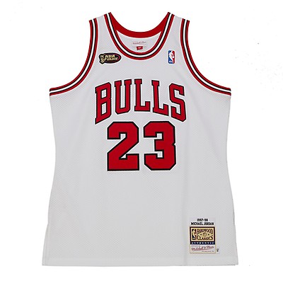 Mitchell & Ness Chicago Bulls - Rodman #91 - Home Finals Jersey Men Jerseys White in Size:M
