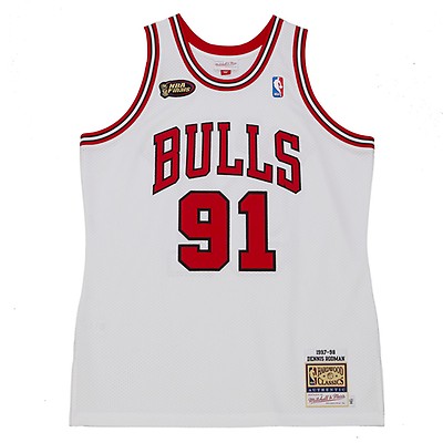 MITCHELL AND NESS Chicago Bulls Dennis Rodman 1995-96 Swingman Jersey  SMJYGS18150-CBUBLCK95DRD - Shiekh