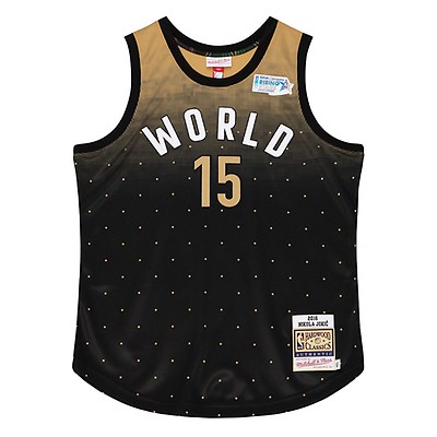 Men's Mitchell & Ness Nikola Jokic Black Team World 2016 Hardwood Classics Rising Stars Swingman Jersey