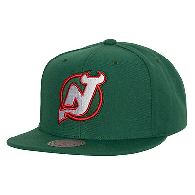 New Jersey Devils Mitchell & Ness Alternate Flip Snapback Hat - Green