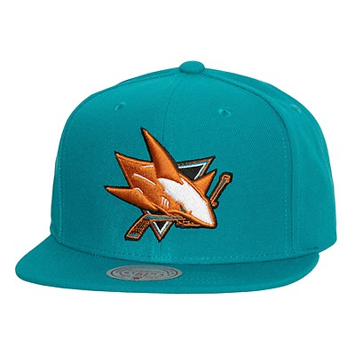 San Jose Sharks Men's New Era 5950 Swimming Shark Fitted - Cream