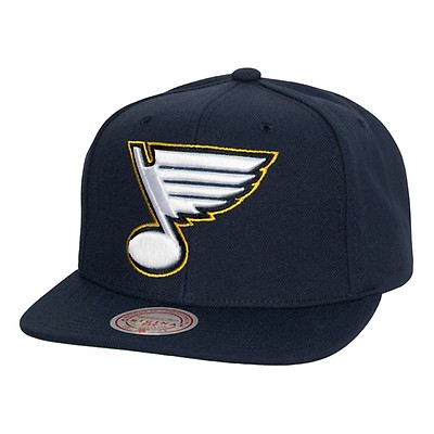 Mitchell & Ness St Louis Blues Snapback Hat - Off-White, Royal