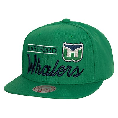 Hartford Whalers NHL 2T TEAM-ARCH Green-Navy Fitted Hat
