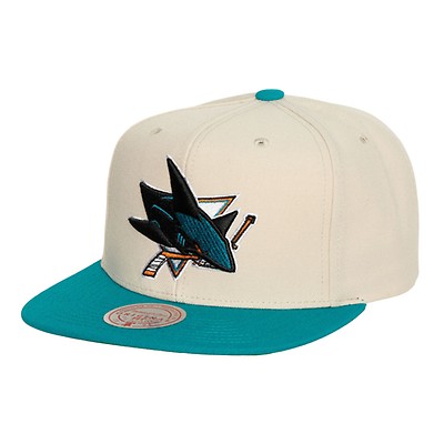 Mitchell & Ness Vintage Cream Snapback San Jose Sharks