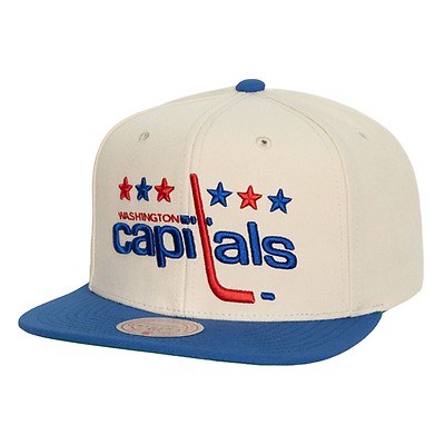 Men's Mitchell & Ness Blue Washington Capitals 20th Anniversary Vintage Fitted Hat