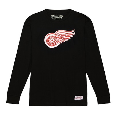 Mitchell and Ness Detroit Red Wings Red Head Coach Long Sleeve Fashion Hood