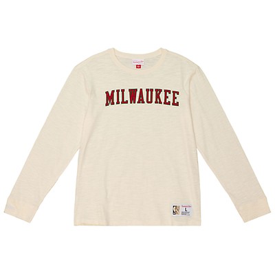 Beige MAN NBA Milwaukee Bucks Licensed Sweatshirt 2657240