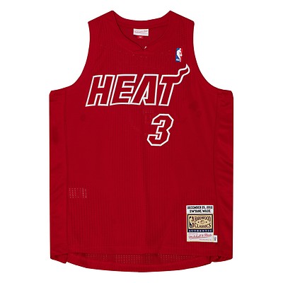 Mitchell & Ness Dwyane Wade Miami Heat Legacy Throwback Hardwood Classics Authentic Jersey by Devious Elements App Large