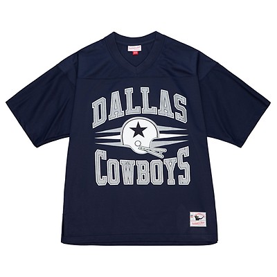 Exclusive Fitted Dallas Cowboys Mitchell & Ness Scorer Fleece Crew L