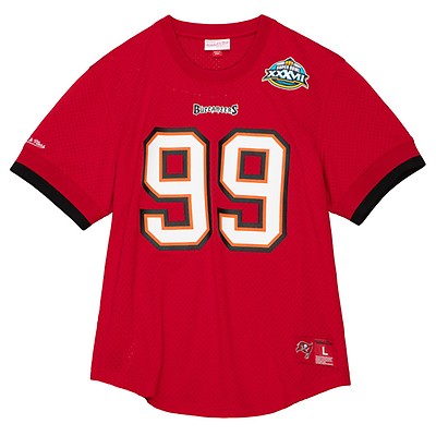 Men's Mitchell & Ness Derrick Brooks Orange Tampa Bay Buccaneers Legacy Replica Jersey Size: Small