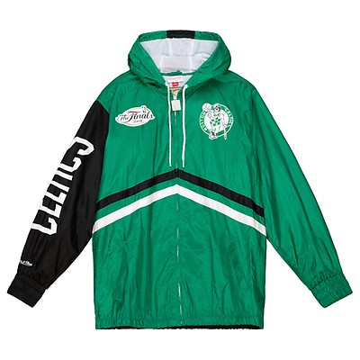 Mitchell & Ness Men Boston Celtics Exploded Logo Warm Up Jacket