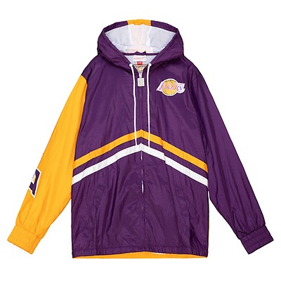  Mitchell & Ness Los Angeles Lakers NBA Margin of Victory  Windbreaker Jacket Jacke Anorak : Clothing, Shoes & Jewelry