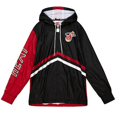Mitchell & Ness Lighweight Satin Jacket NBA Miami Heat -  STJKMG18013-MHESCAR Miami Heat, Clothing \ Casual Wear \ Spring - Autumn  Jackets