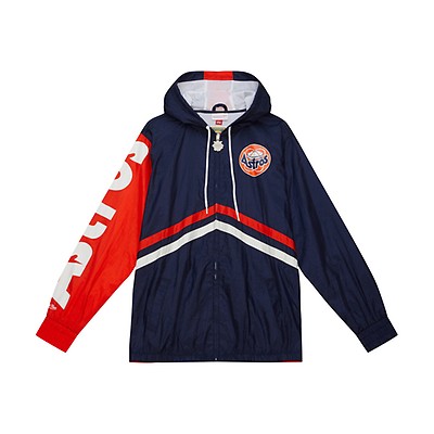 Men's Mitchell & Ness Light Blue St. Louis Cardinals Throw It Back Full-Zip Windbreaker Jacket