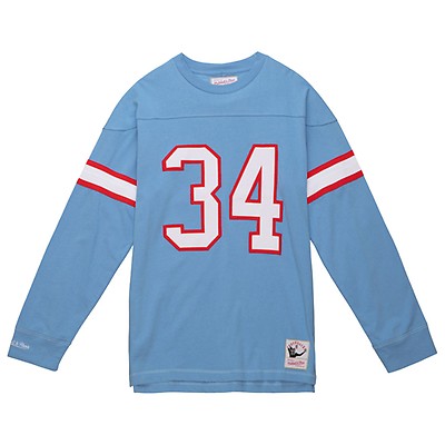 Earl Campbell Houston Oilers Mitchell & Ness Retired Player Name & Number  Mesh Top - Light Blue